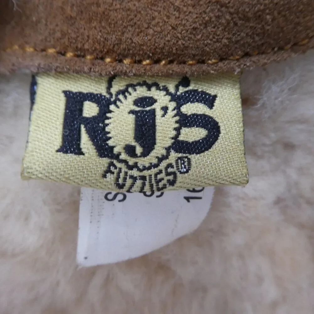 RJs Fuzzies‎ Trixie Brown Sheepskin Suede Fleece Lined Winter Boots